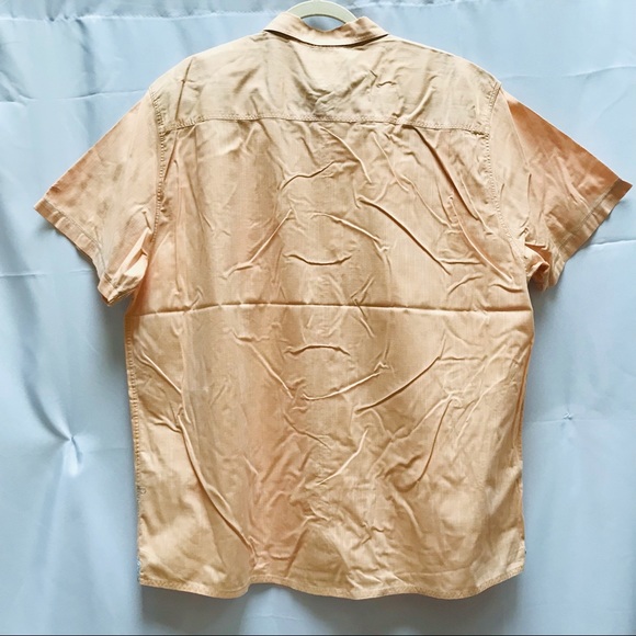 Mantaray Orange Button Down Shirt - Picture 8 of 11